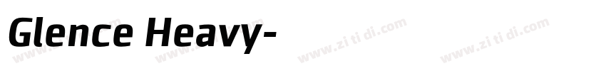 Glence Heavy字体转换